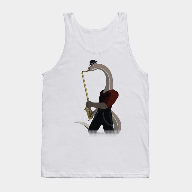 DINOMETAL - BRACHIOSAURUS (No Background) Tank Top by AMP